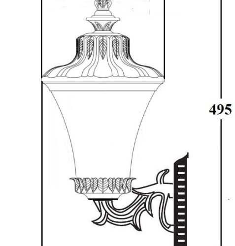 Настенный фонарь уличный ELBA 86401/15 Bl