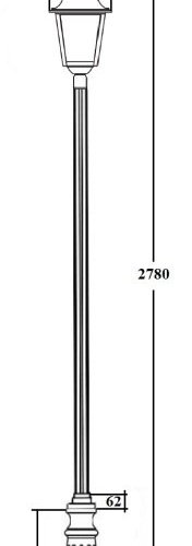 Наземный фонарь QUADRO L 79910L B2 Bl