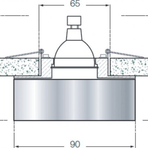 Точечный светильник Downlight DL010R