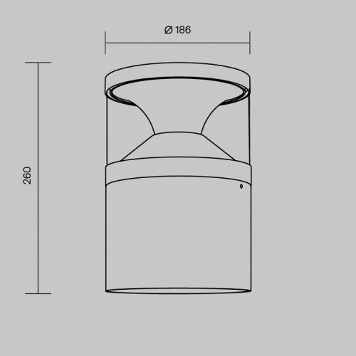 Наземный низкий светильник Maytoni Pyro O496FL-L21B3K