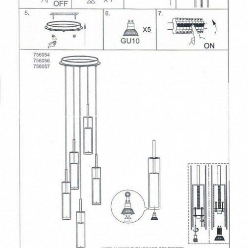 Подвесная люстра Lightstar Cilino 756057