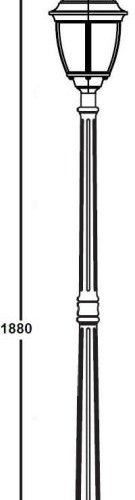 Наземный фонарь Oasis Light ARSENAL S 91208S Bl