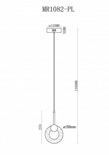 Подвесной светильник MyFar Lora MR1082-PL