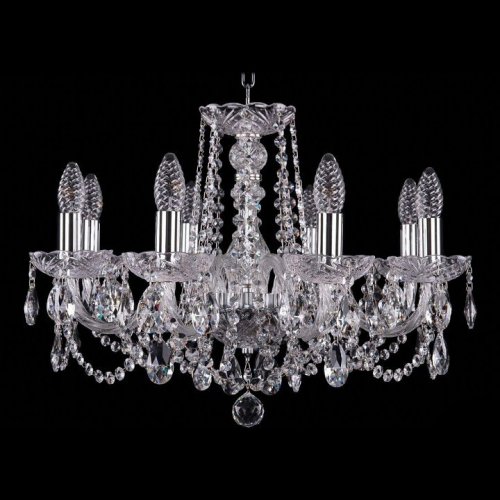 Подвесная люстра Bohemia Ivele Crystal 1402/8/195/Ni