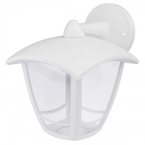 Садово-парковый светильник ЭРА «Дели 2» НБУ 07-40-002 белый 4-гранный настенный IP44 Е27 max60Вт Б0051196