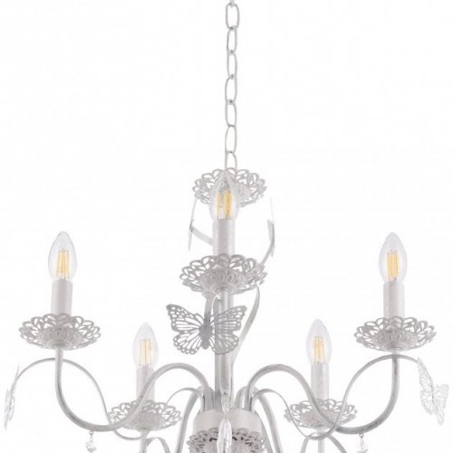 Подвесная люстра Arte Milano AM346179 346179/5 WT+SL Подвесная люстра Arte Milano AM346179 346179/5 WT+SL