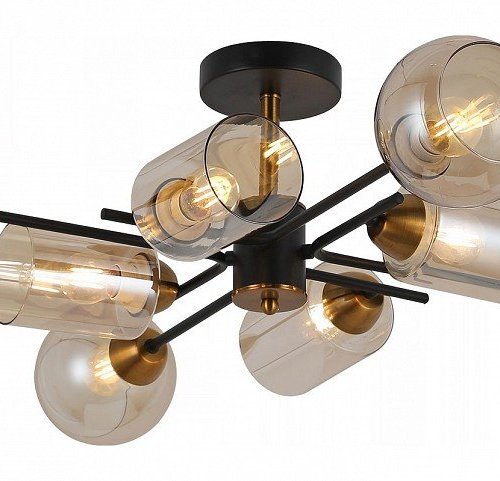 Потолочная люстра Illumico IL8243-8COU-79 BK GD