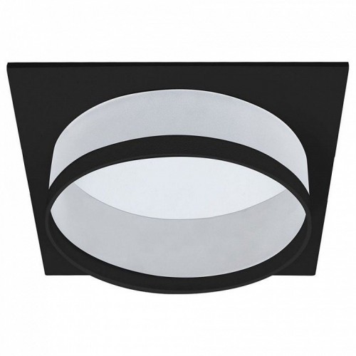 Светильник встраиваемый Feron DL701 потолочный GX70 черный квадрат 51096