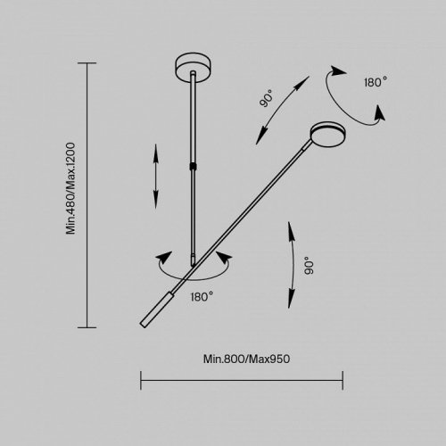 Подвесной светильник Maytoni Fad MOD070CL-L8W3K