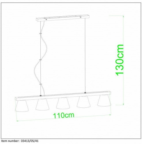 Подвесная люстра Lucide Possio 03413/05/41