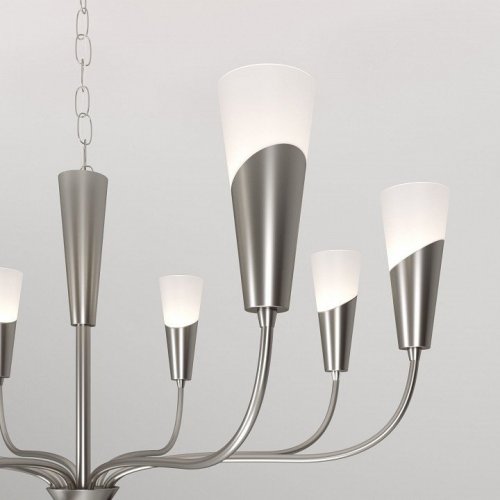 Подвесная люстра Eurosvet Rhyton 60167/8 никель Подвесная люстра Eurosvet Rhyton 60167/8 никель