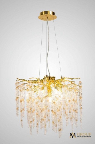 Подвесная люстра AM-Group DIAMAND DIAMAND D600 Gold Подвесная люстра AM-Group DIAMAND DIAMAND D600 Gold