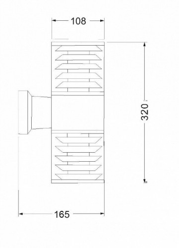 Настенный светильник Maytoni Outdoor O576WL-02GR