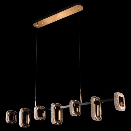 Подвесная люстра Theona LE7701/7L Black/Gold