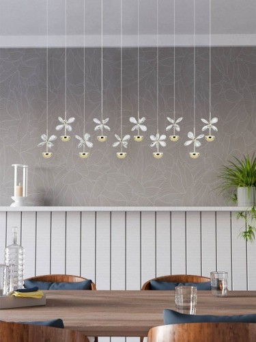 Подвесная светодиодная люстра Eglo Pianopoli 3 390314