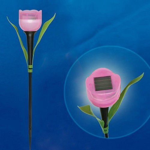 Светильник на солнечных батареях (UL-00004276) Uniel Promo USL-C-451/PT305 Pink Tulip Светильник на солнечных батареях (UL-00004276) Uniel Promo USL-C-451/PT305 Pink Tulip