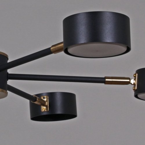 Потолочная люстра Reluce 06660-0.3-08 BK+COP GX53