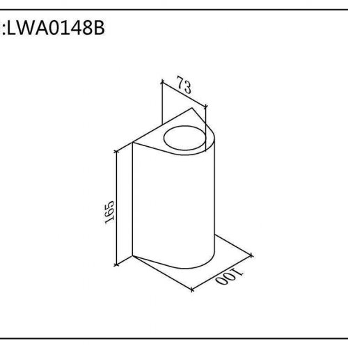 Уличный настенный светодиодный светильник DesignLed JY Zima-2 LWA0148B-BL-WW 002805