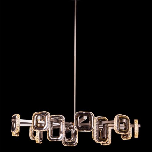 Подвесная люстра Theona LE7701/15 Grey/Black Chrome