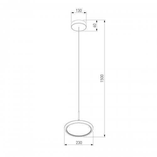 Подвесной светодиодный светильник Eurosvet Crespella 90034/1 золото