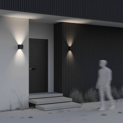 Уличный настенный светодиодный светильник Maytoni Fulton O572WL-L20B3K