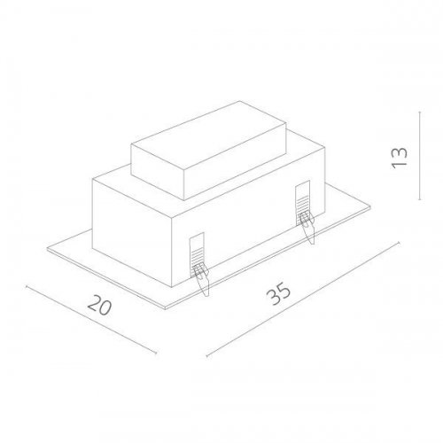 Точечный светильник Arte Lamp Cardani Grande A5935PL-2WH