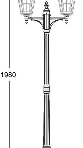 Наземный фонарь Oasis Light ALBORG 79708A/01 Bl