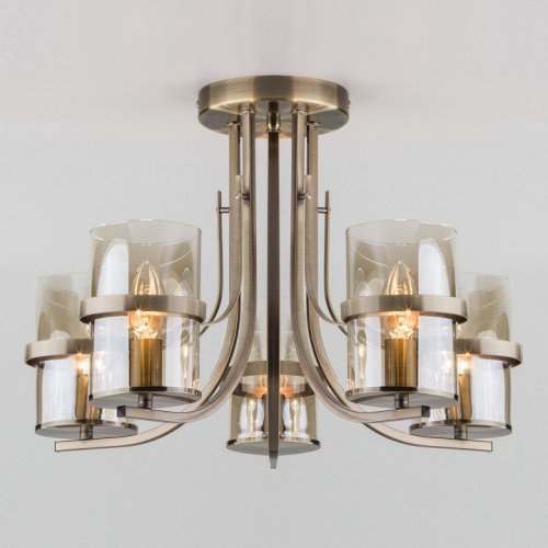 Потолочная люстра Eurosvet 60085/5 античная бронза Потолочная люстра Eurosvet 60085/5 античная бронза