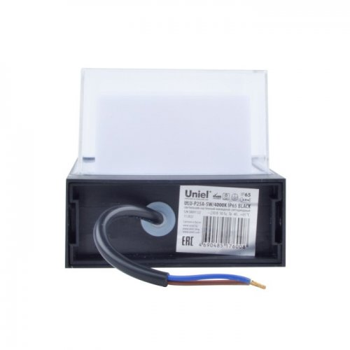 Уличный настенный светодиодный светильник Uniel ULU-P25A-5W/4000K IP65 Black UL-00010517