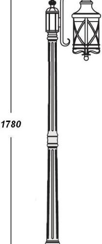 Наземный фонарь Oasis_Light LUCERNA 84808/18/PartA Bl Наземный фонарь Oasis_Light LUCERNA 84808/18/PartA Bl