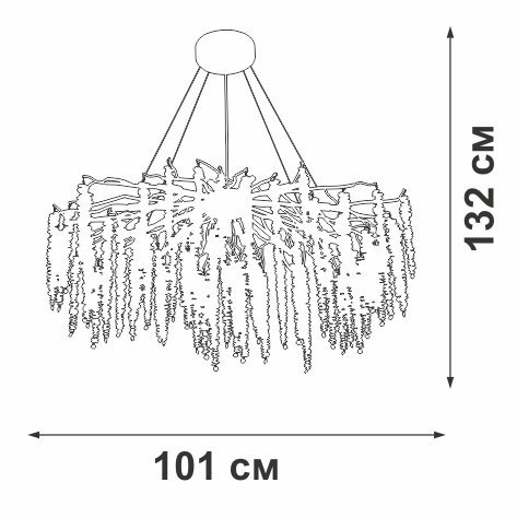 Подвесная люстра  V2855-8/13S