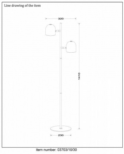 Торшер Lucide Skanska 03703/10/30 Торшер Lucide Skanska 03703/10/30