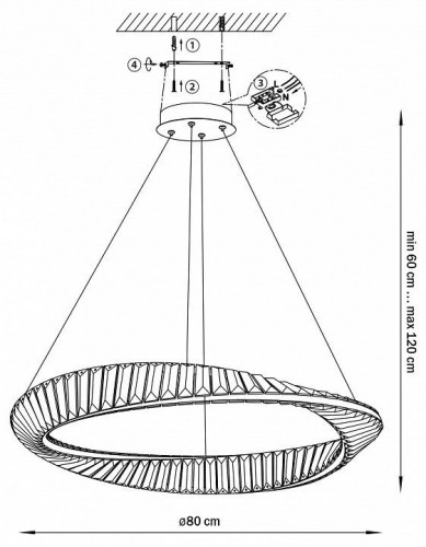 Подвесной светильник Lightstar Vidare 699083