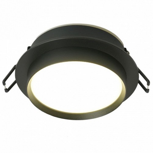 Светильник встраиваемый Feron DL507 потолочный GX53 черный круг 51349