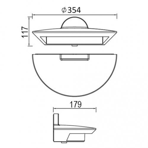 Настенный светильник уличный W1880L S