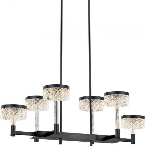 Подвесная люстра DeLight Collection Diamond cut MD21020075-6B matt black Подвесная люстра DeLight Collection Diamond cut MD21020075-6B matt black