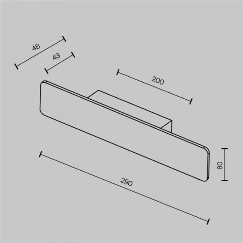 Настенный светильник Stela C80WL-10W3K-B