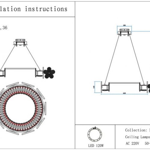Подвесная люстра Kink Light Лиона 07600-60A,36