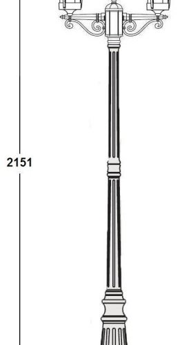 Наземный фонарь Oasis Light TOKIO 2 68909A Bl
