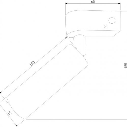 Светодиодный спот Eurosvet Pitch 20143/1 LED черный жемчуг