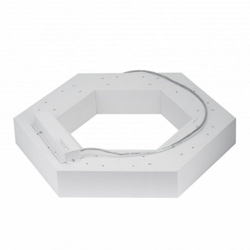 Подвесной светодиодный светильник Geometria ЭРА Hexagon SPO-123-W-40K-045 45Вт 4000К белый Б0050554
