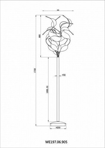 Торшер Wertmark Alessandra WE197.06.905 Торшер Wertmark Alessandra WE197.06.905