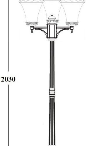 Наземный фонарь Oasis Light ELBA 86408B/01 Bl