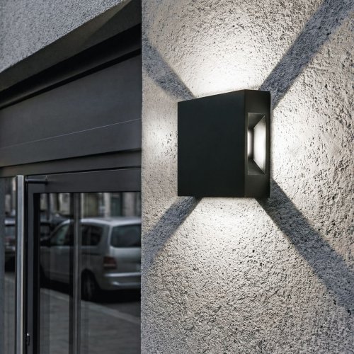 Уличный настенный светильник Uniel ULU-P33D-4W/4000K IP65 BLACK UL-00013621