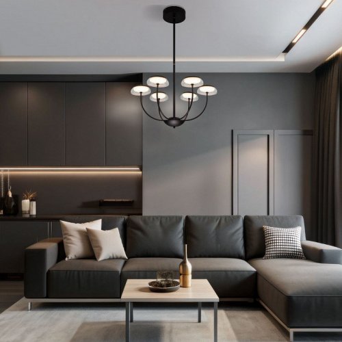 Потолочная люстра Eurosvet Fungo 50388 LED Черный