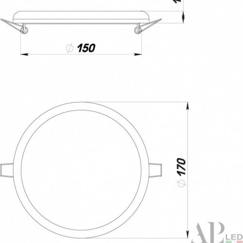 Точечный светильник Ingrid 3322.FAP222R/22W/6K