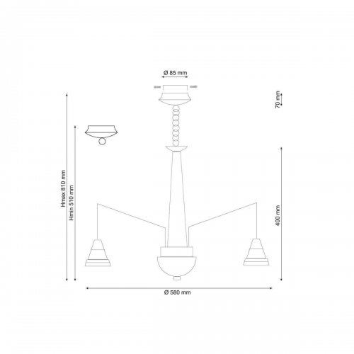 Подвесная люстра Lucia Tucci Natura 066.6 LED
