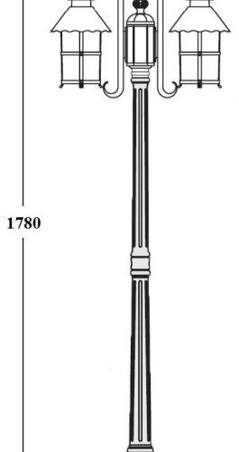 Наземный фонарь Oasis_Light CAIOR 1 81508A/18 Gb Наземный фонарь Oasis_Light CAIOR 1 81508A/18 Gb