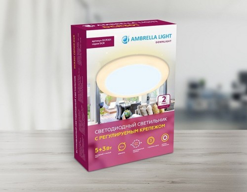 Встраиваемый светодиодный светильник Ambrella light Led Downlight DCR301