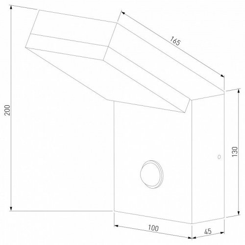 Уличный настенный светодиодный светильник Elektrostandard Sensor 1541 TECHNO LED a072087 Уличный настенный светодиодный светильник Elektrostandard Sensor 1541 TECHNO LED a072087